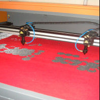 Clothing Embroidery Laser Cutting Machine Two Heads Professional Controlling